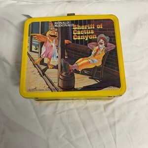Ronald McDonald Yellow Lunchbox